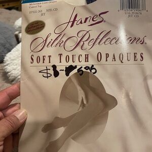 Hanes Soft Touch Opaques in Jet Black